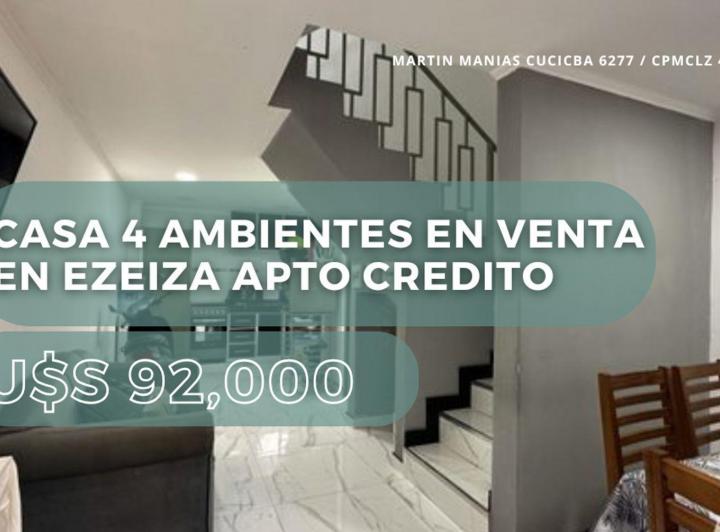 Casa · 95m² · 4 Ambientes · 1 Cochera