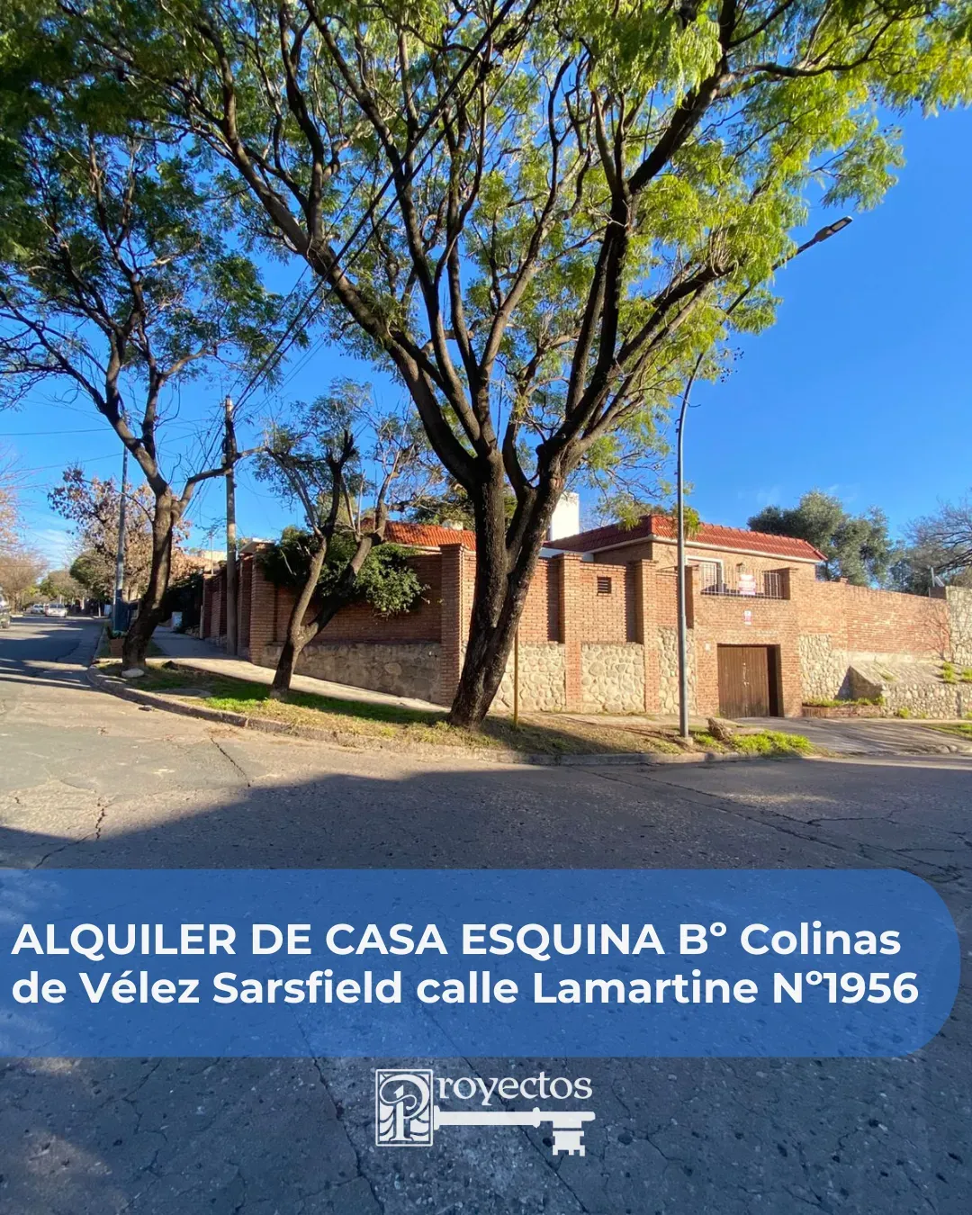 ALQUILER DE CASA ESQUINA MAS DEPENDECIA DE SERVICIO Bº COLINAS DE VÈLEZ SARFIELD calle Lamartine Nº1956