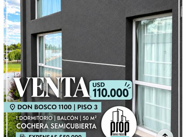 Departamento · 50m² · 2 Ambientes · 1 Cochera