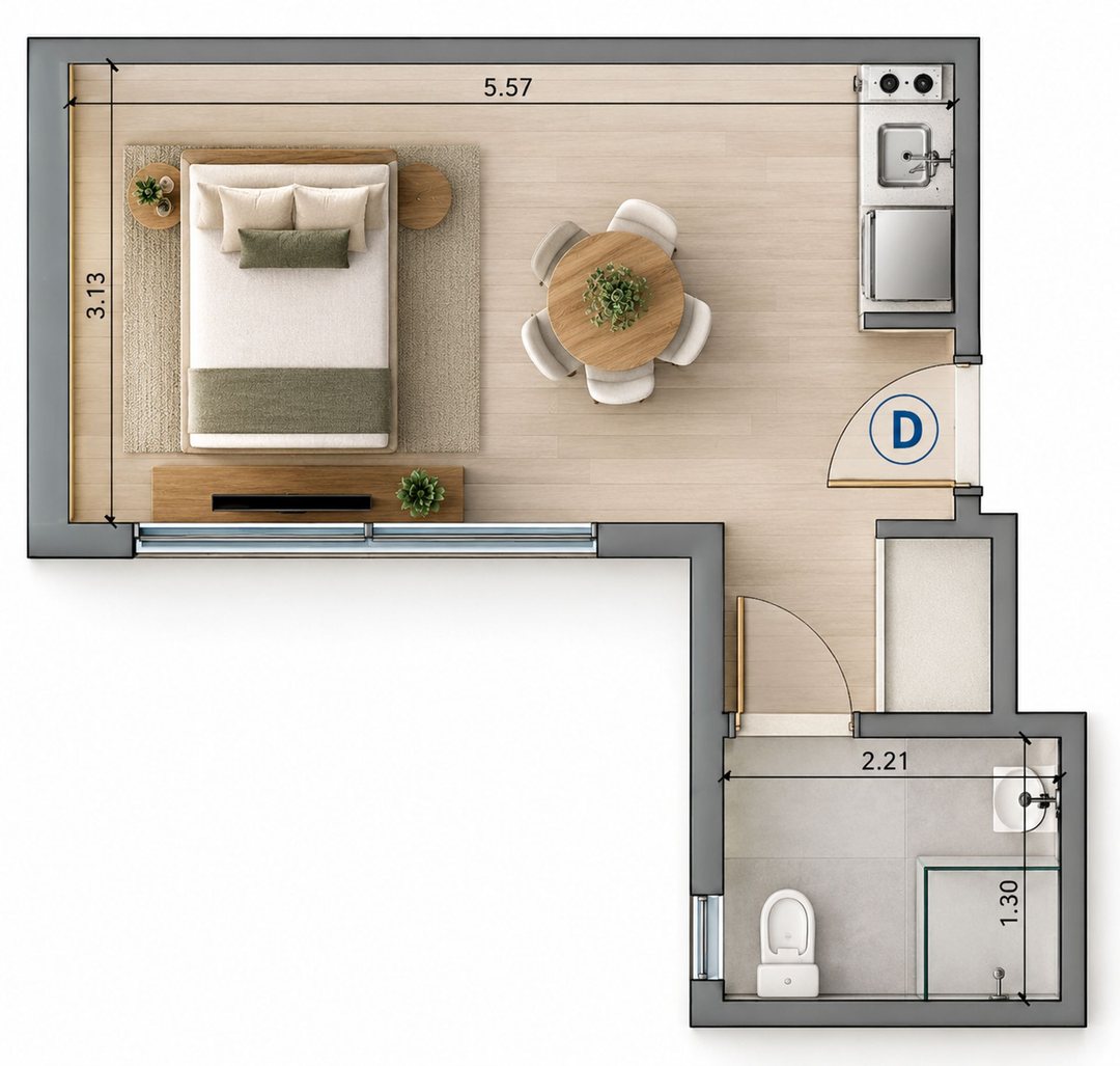 VENTA POZO MONOAMBIENTE AMENITIES CABALLITO