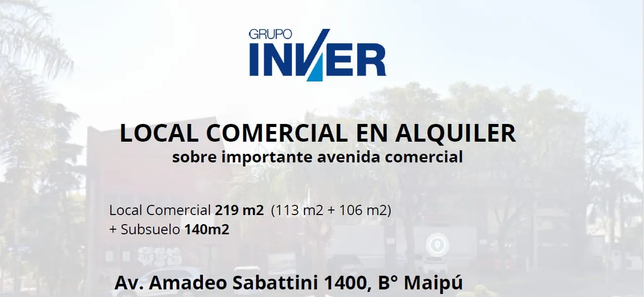 ALQUILER COMERCIAL - Sobre Av. Sabattini - 220m2- SIN EXPENSAS