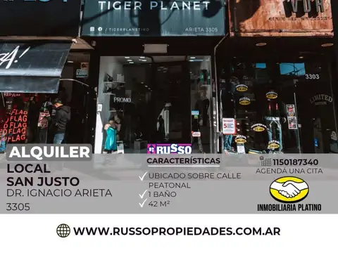 Local en Alquiler en San Justo, Partido de La Matanza