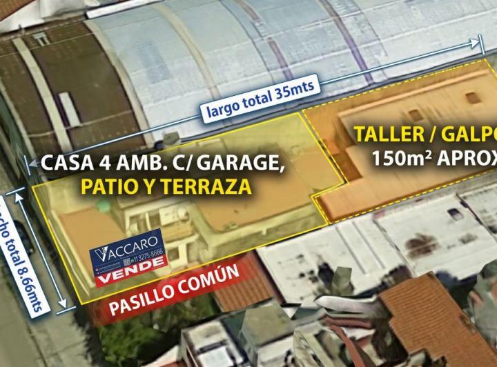 Casa · 250m² · 5 Ambientes · 1 Cochera