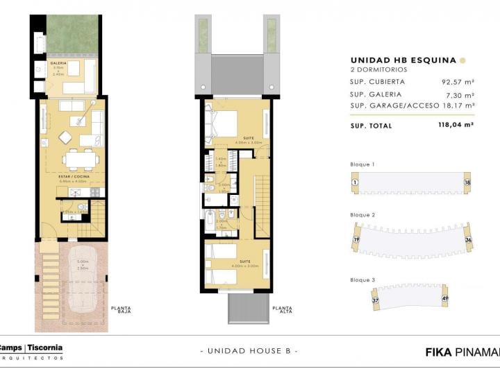 Casa · 92m² · 3 Ambientes · 1 Cochera