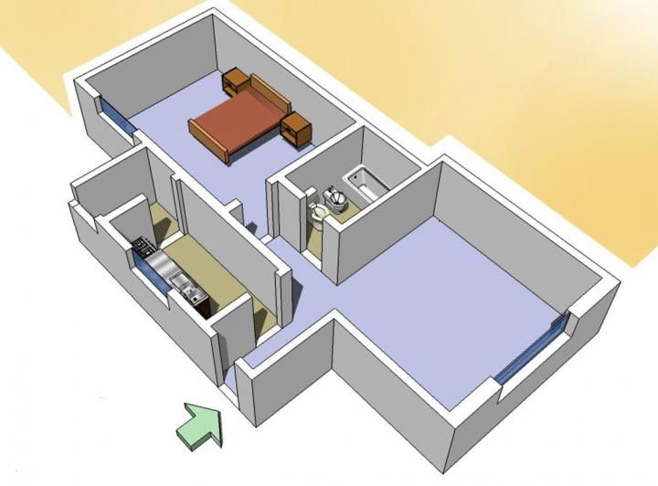 Departamento · 40m² · 2 Ambientes