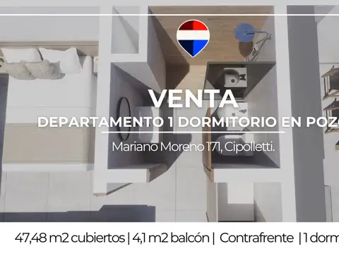 Departamento en pozo 1 dormitorio en venta