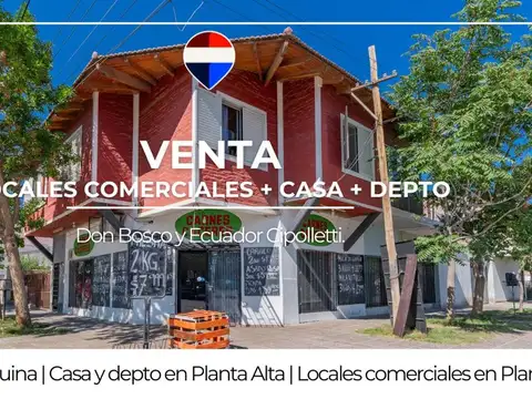 En venta cipolletti locales + casa + depto +taller