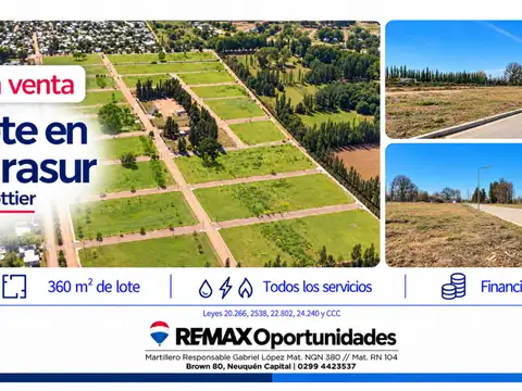Venta lote mirasur