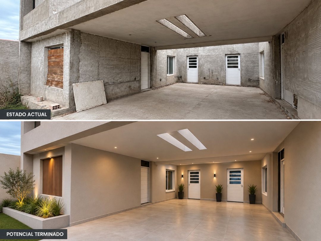 VENTA DE DOS DUPLEX A TERMINAR+LOTE INDEPENDIENTE