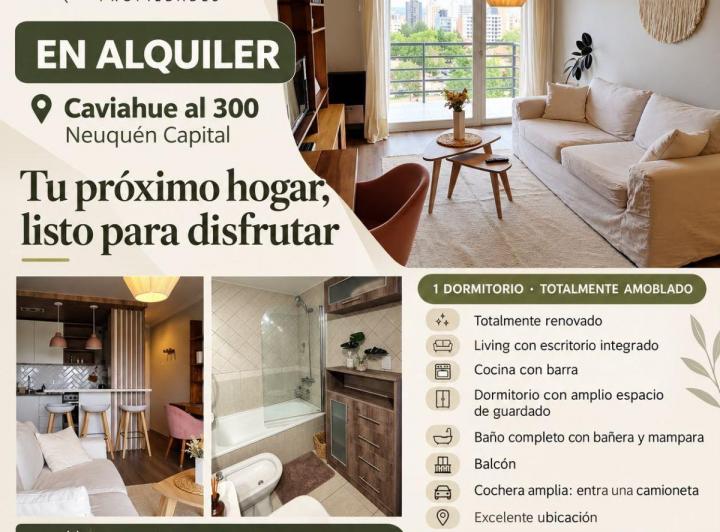 Departamento · 43m² · 2 Ambientes · 1 Cochera