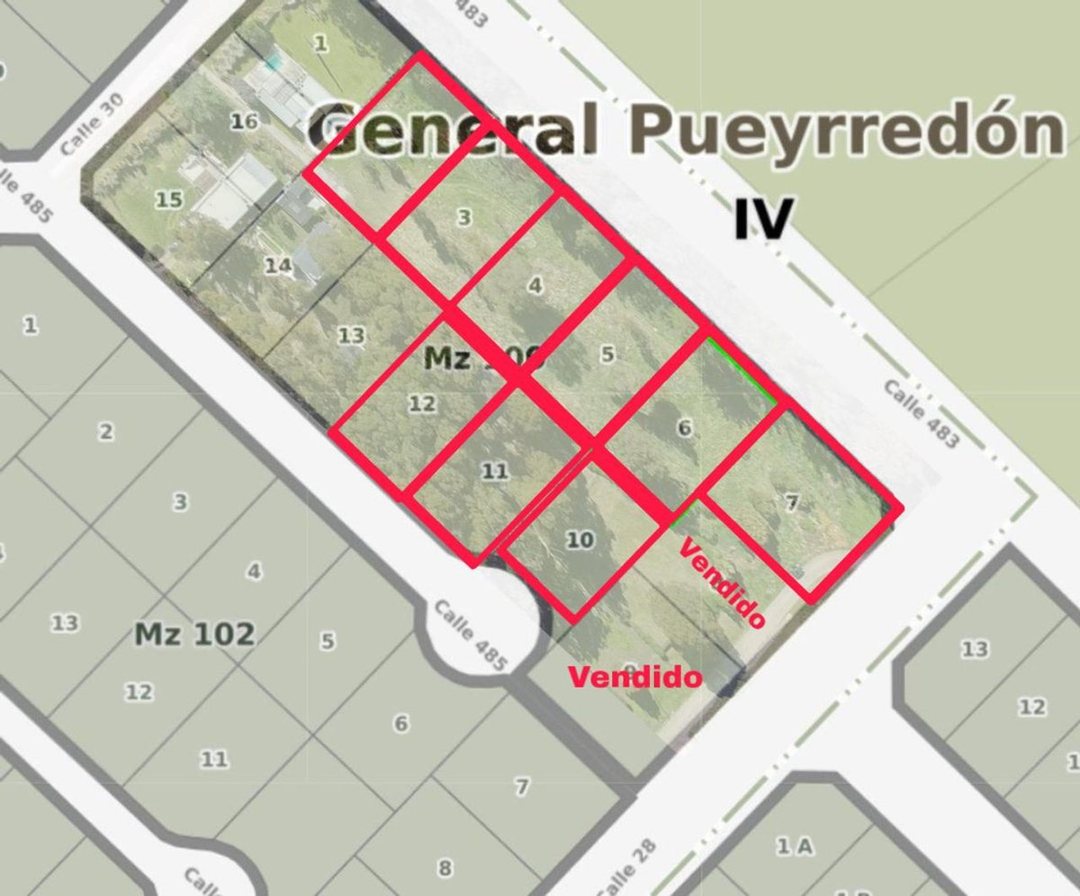 VENTA DE 9 LOTES EN ACANTILADOS 3495 M2