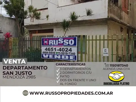 Departamento en Venta en San Justo, Partido de La Matanza