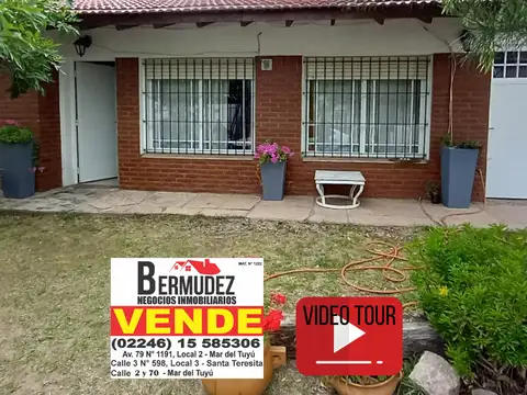 Casa en Venta en Mar del Tuyu, Partido de La Costa