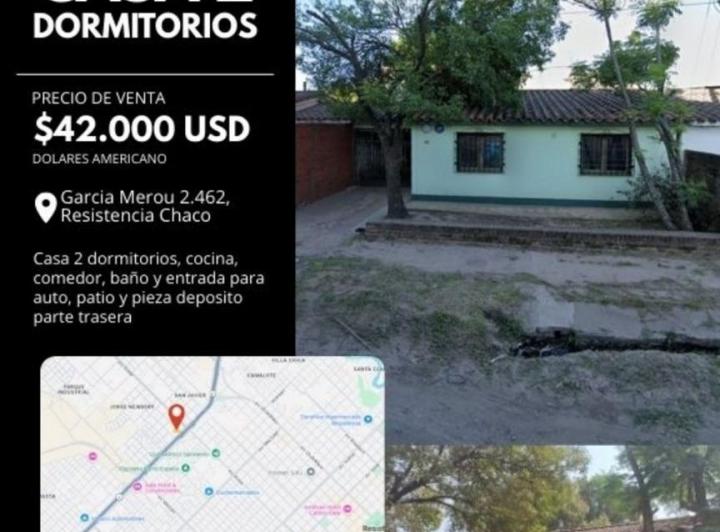 Casa · 60m² · 3 Ambientes · 1 Cochera