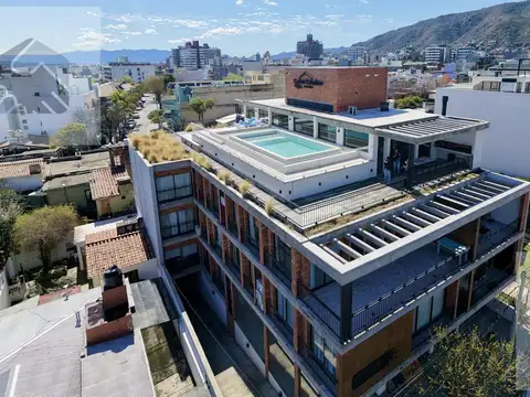 Departamento de un dormitorio céntrico con cochera en villa carlos paz pap4208