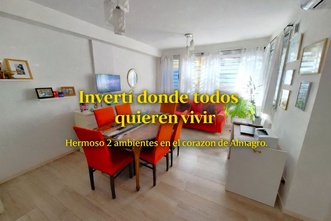 DEPARTAMENTO 2 AMBIENTES VENTA ALMAGRO FTE