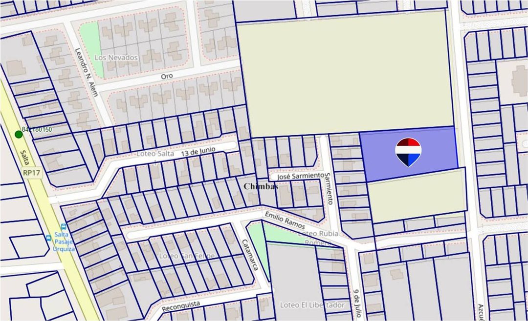 Terreno 3300m2 .Apto Industrial/Comercial. Chimbas