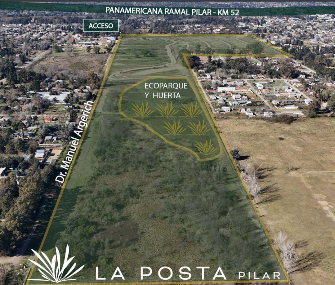 VENTA LOTE INTERNO EN LA POSTA PILAR – 376,36 M²