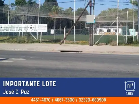 Terreno en Venta en Jose Clemente Paz, Partido de José C. Paz