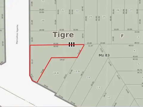 Terreno en Venta en Tigre Centro, Partido de Tigre