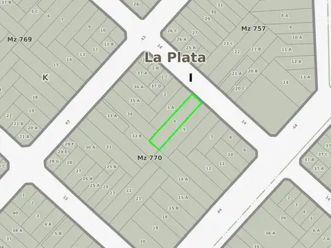 Terreno en Venta en La Plata, Partido de La Plata