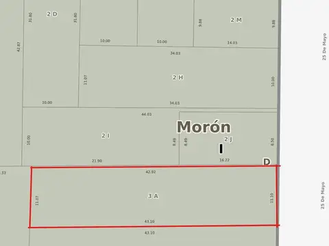 Terreno en Venta en Moron, Partido de Morón