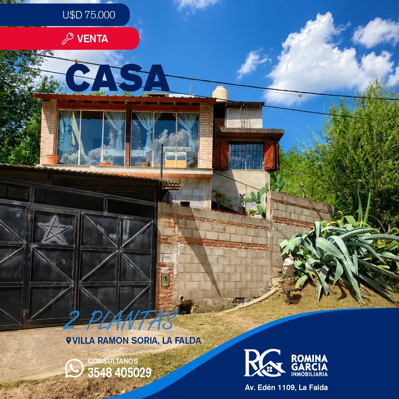Oportunidad de inversión en La Falda | Casa de 2 plantas y 500 m² | USD 75.000