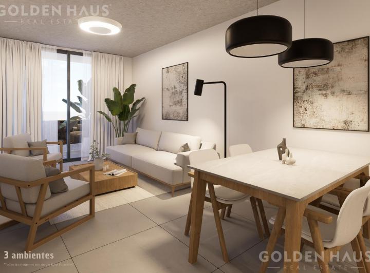 Departamento · 66m² · 3 Ambientes · 1 Cochera