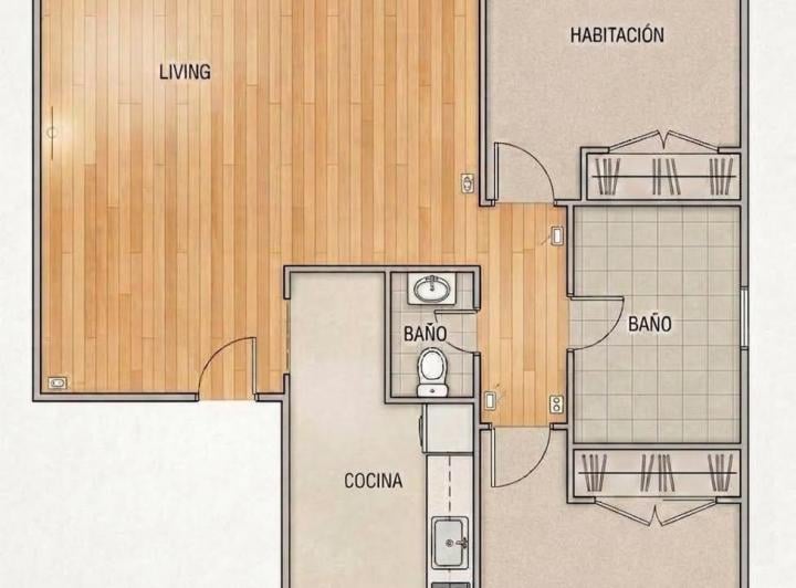 Departamento · 90m² · 3 Ambientes