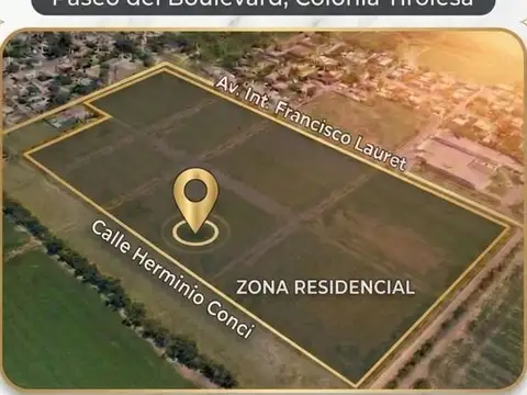 Oportunidad lote de 735m2 en colonia tirolesa