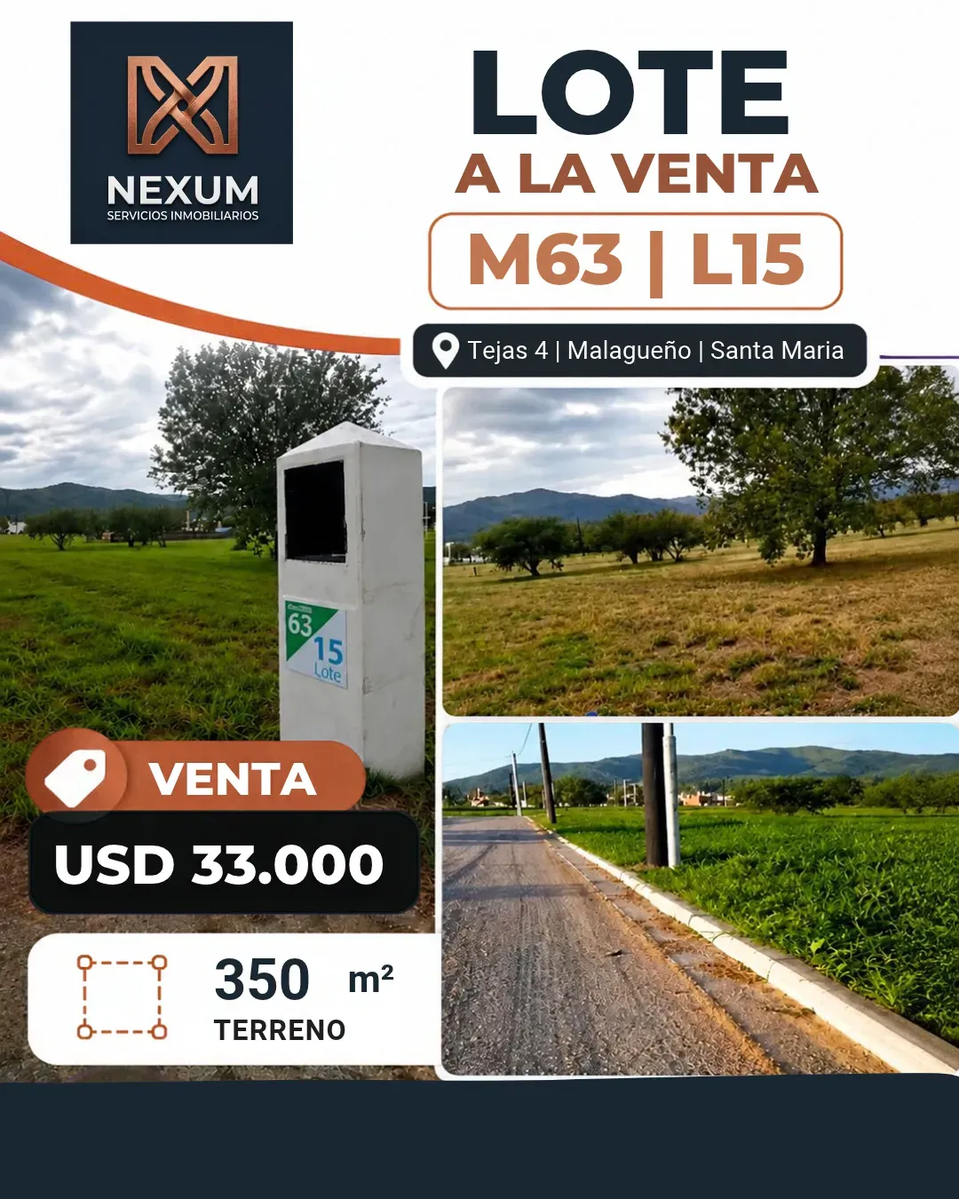 VENTA DE LOTE EN TEJAS 4, MALAGUEÑO