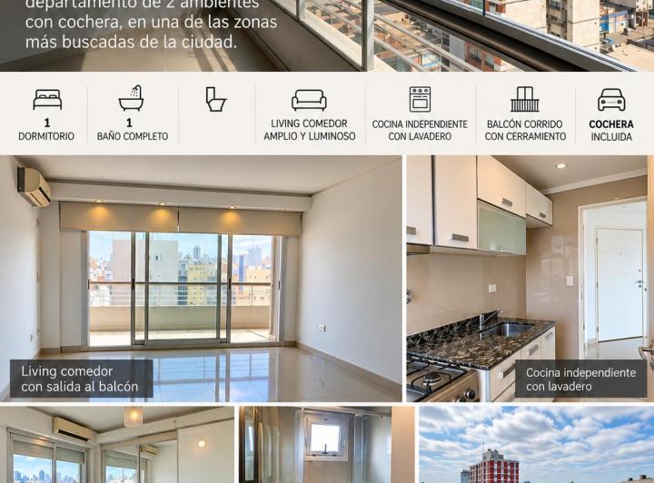 Departamento · 56m² · 2 Ambientes
