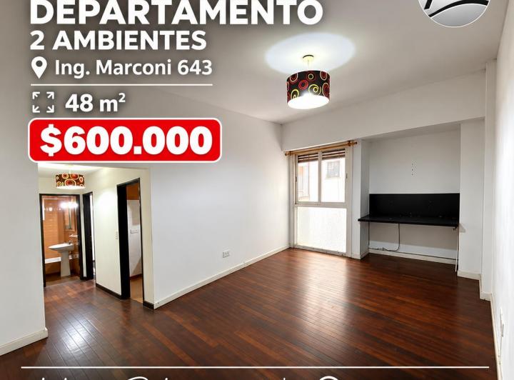 Departamento · 48m² · 2 Ambientes
