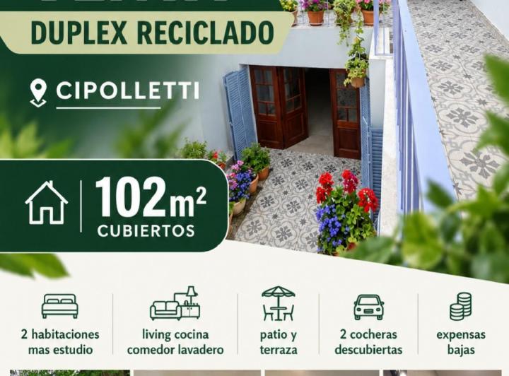 Departamento · 102m² · 2 Dormitorios · 2 Cocheras