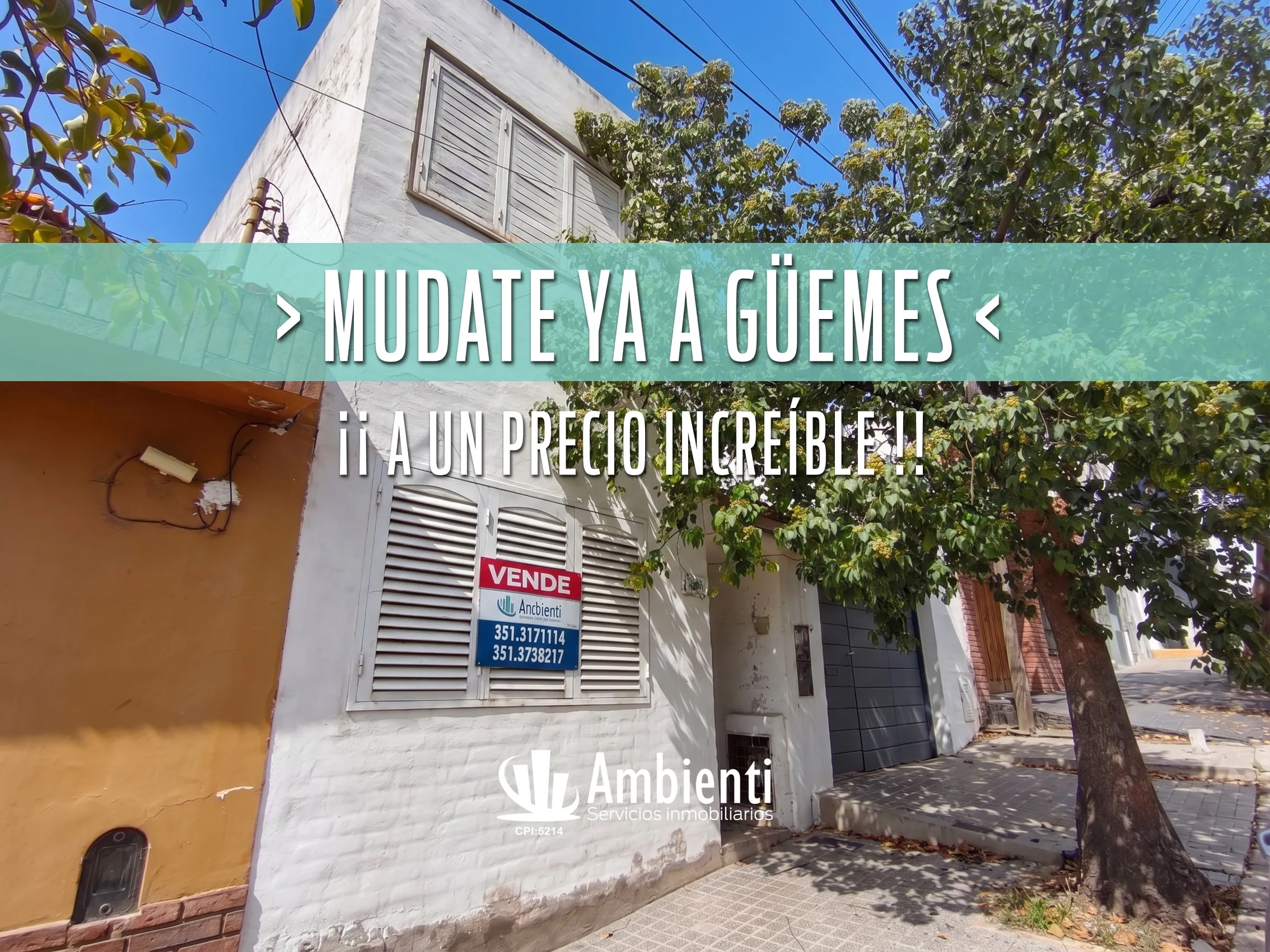 MUDATE YA A GÜEMES!! A un precio increible!