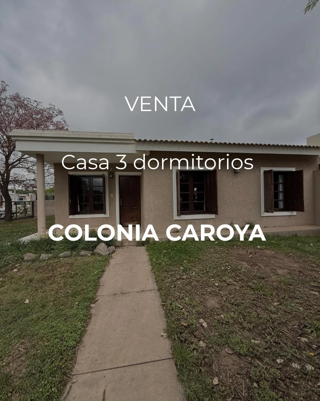 VENTA-CASA 3 DORMITORIOS EN ESQUINA-COLONIA CAROYA