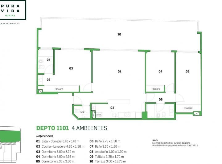 Departamento · 49m² · 2 Ambientes