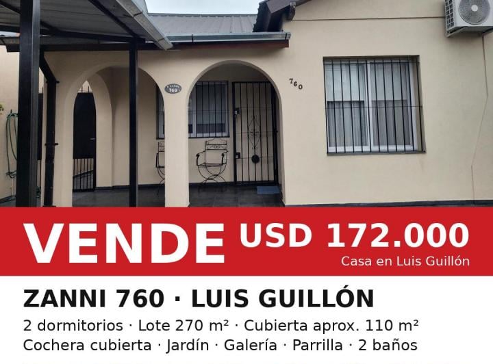 Casa · 110m² · 3 Ambientes