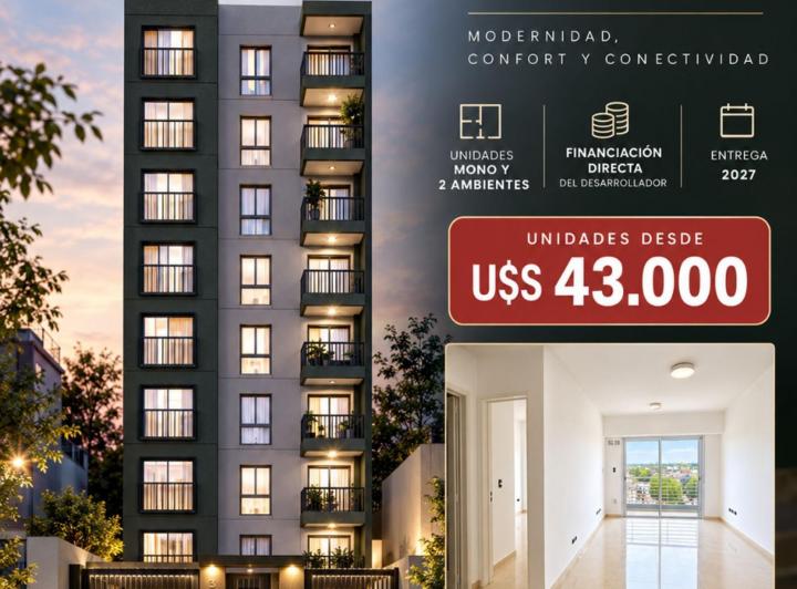 Departamento · 28m² · 1 Ambiente