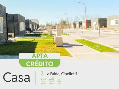 Venta casas 2 dorm. la falda, cipolletti