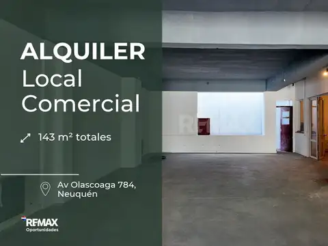 Local comercial en alquiler av olascoaga neuquen