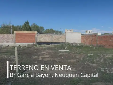 Lote en venta 300 m2 | garcia bayon | nqn capital