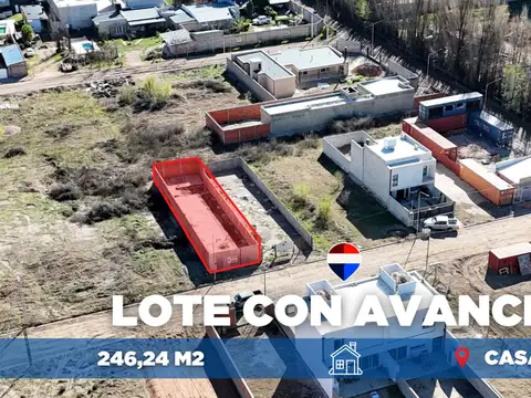 Venta lote con avance de obra casagrande neuquen