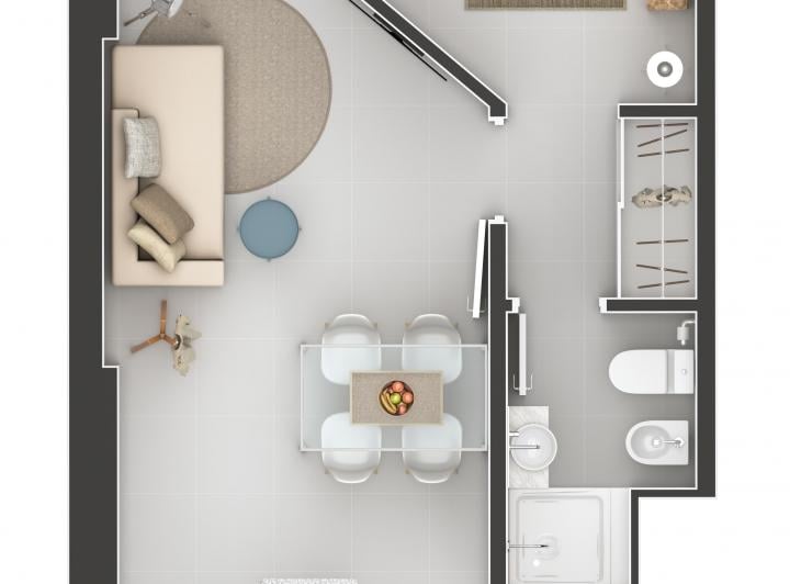 Departamento · 42m² · 2 Ambientes