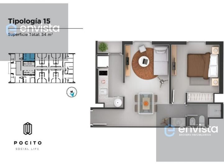 Departamento · 40m² · 2 Ambientes