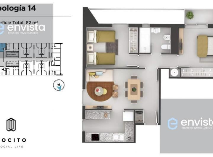Departamento · 82m² · 4 Ambientes