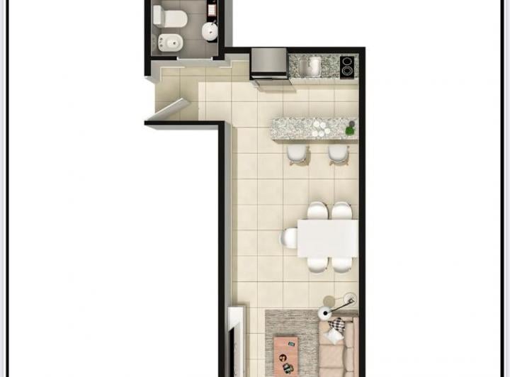 Departamento · 34m² · 1 Ambiente