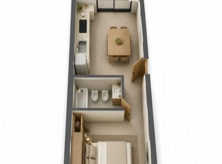 PH · 35m² · 2 Ambientes