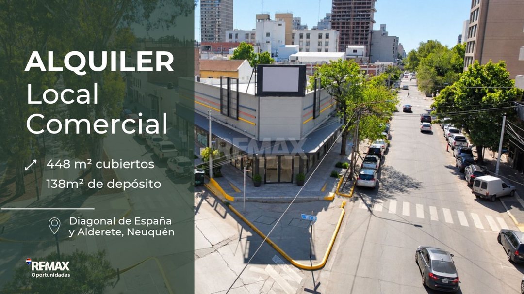 ALQUILER LOCAL COMERCIAL EN ESQUINA NEUQUÉN