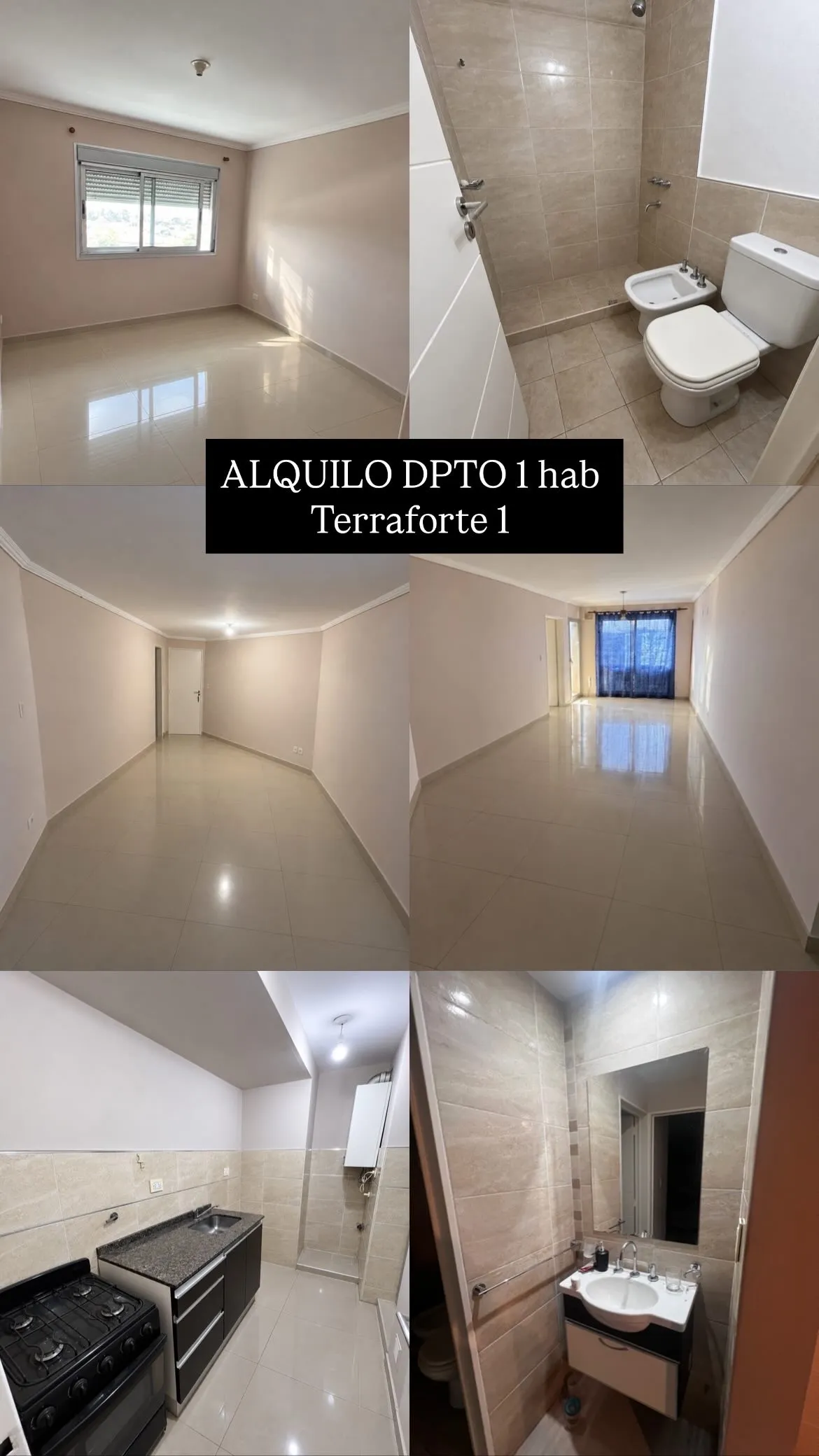 Alquiler dpto 1hab Terraforte